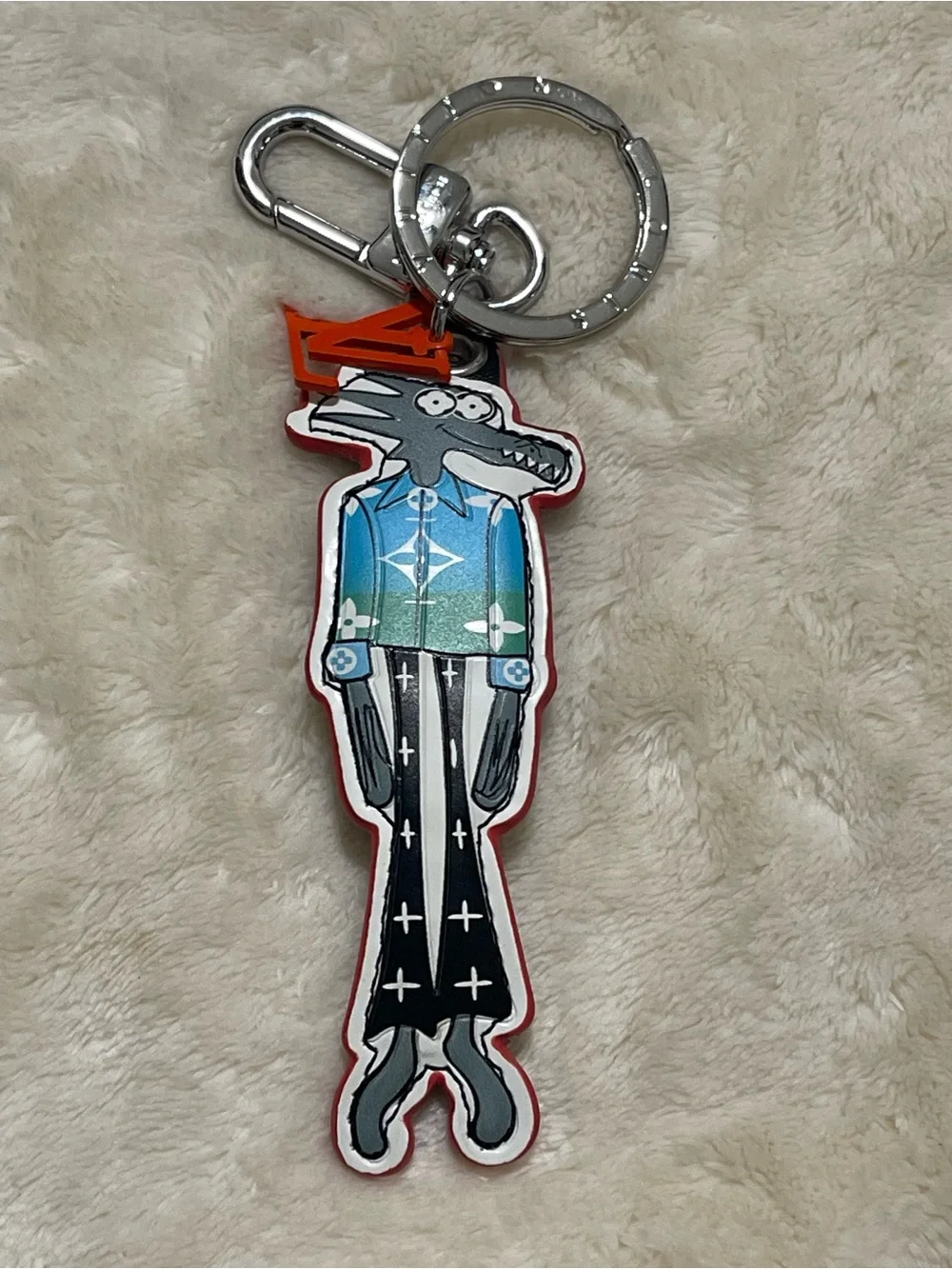 Louis Vuitton Multicolor Cartoon Dog Key Holder
